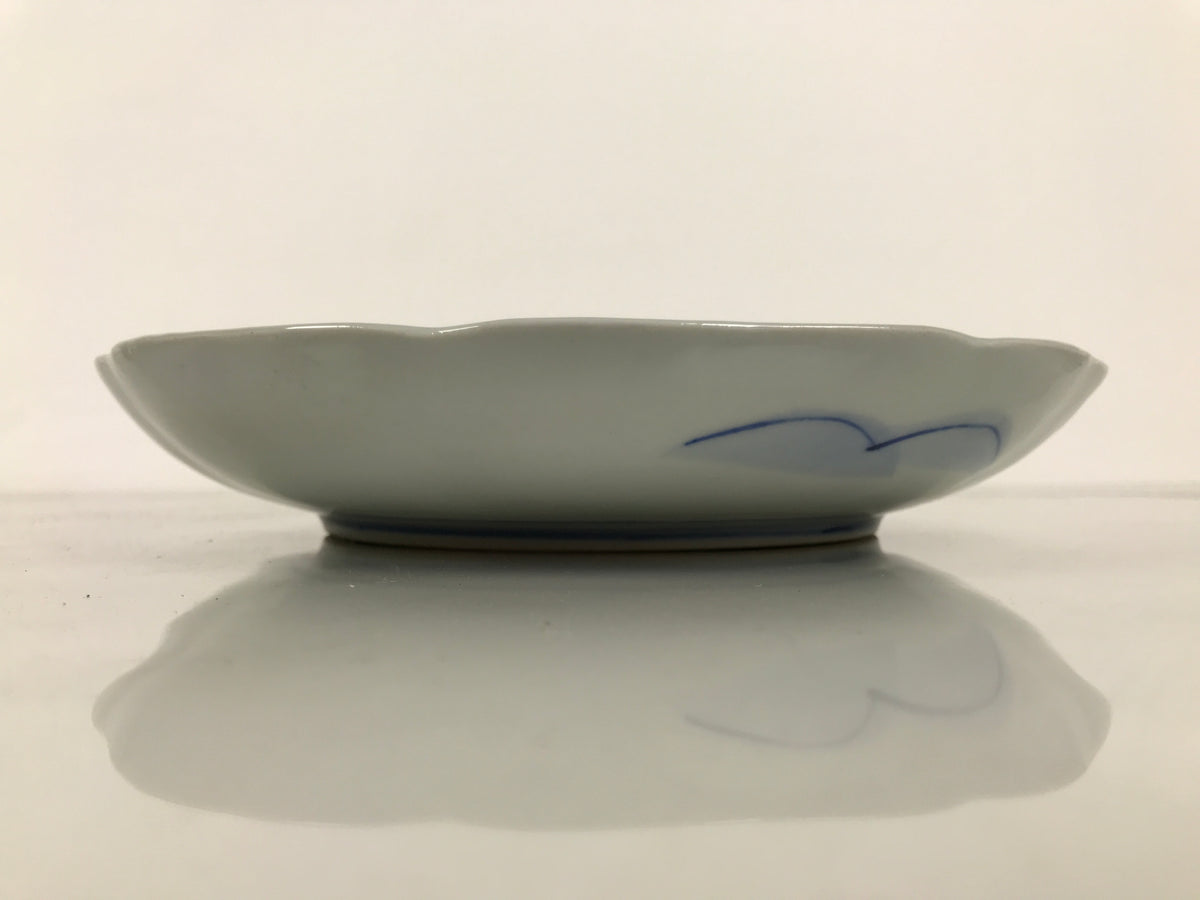 Japanese Porcelain Plate Kozara Blue White Sometsuke Mountain Village Scene Y596-KT - Plate-chidorivintage.com