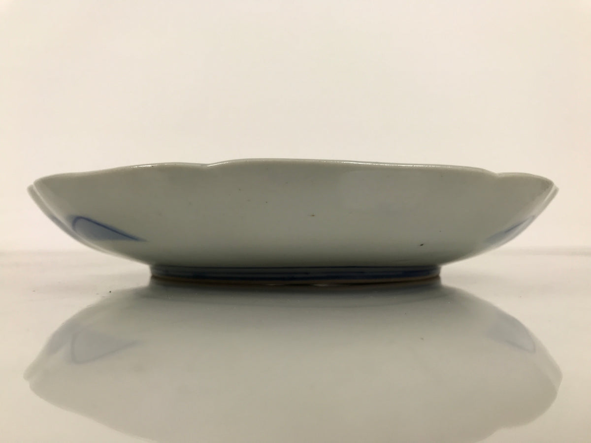 Japanese Porcelain Plate Kozara Blue White Sometsuke Mountain Village Scene Y597-KT - Plate-chidorivintage.com