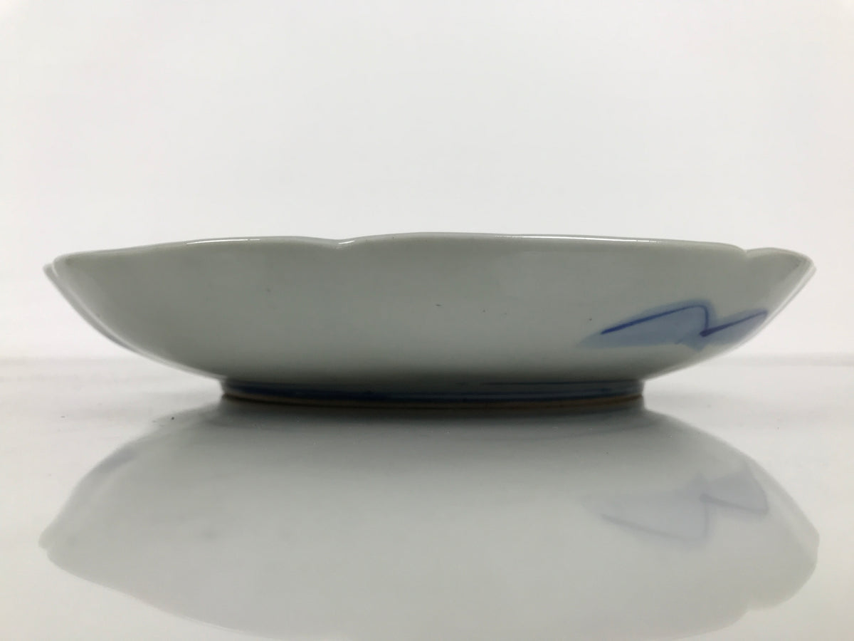Japanese Porcelain Plate Kozara Blue White Sometsuke Mountain Village Scene Y597-KT - Plate-chidorivintage.com