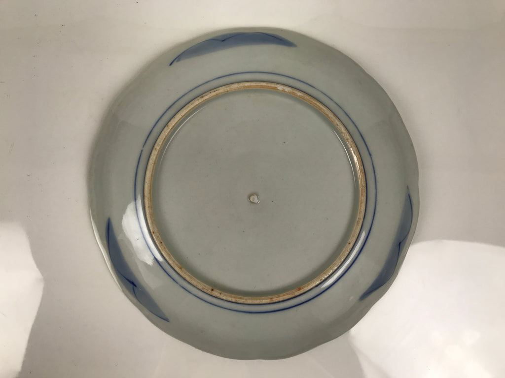 Japanese Porcelain Plate Kozara Blue White Sometsuke Mountain Village Scene Y599-KT - Plate-chidorivintage.com
