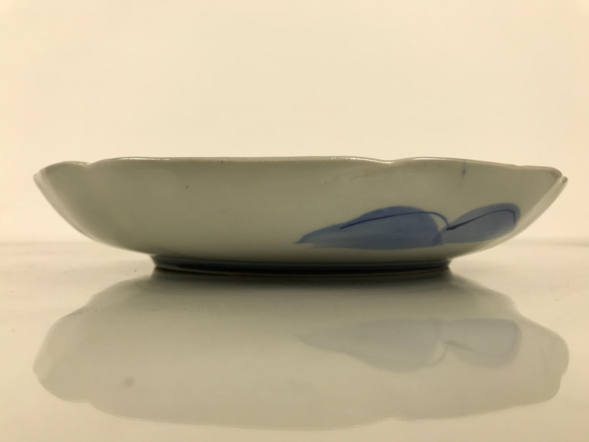 Japanese Porcelain Plate Kozara Blue White Sometsuke Mountain Village Scene Y600-KT - Plate-chidorivintage.com