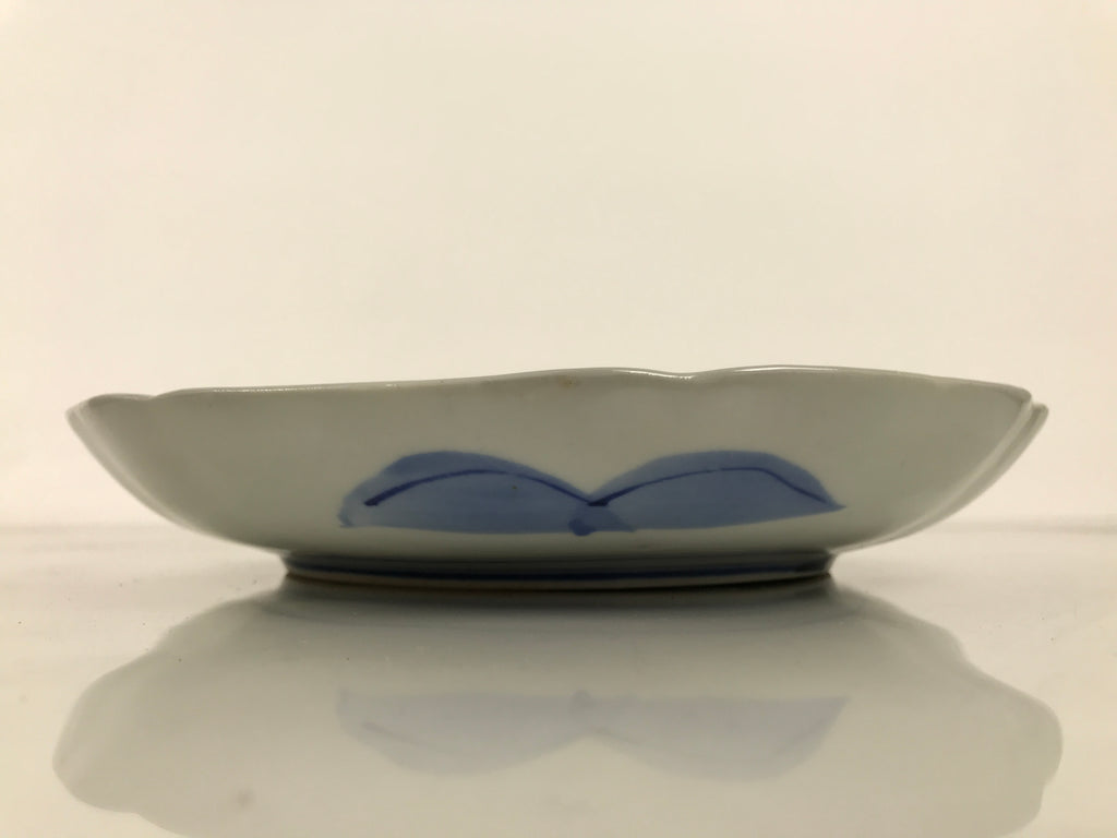 Japanese Porcelain Plate Kozara Blue White Sometsuke Mountain Village Scene Y600-KT - Plate-chidorivintage.com
