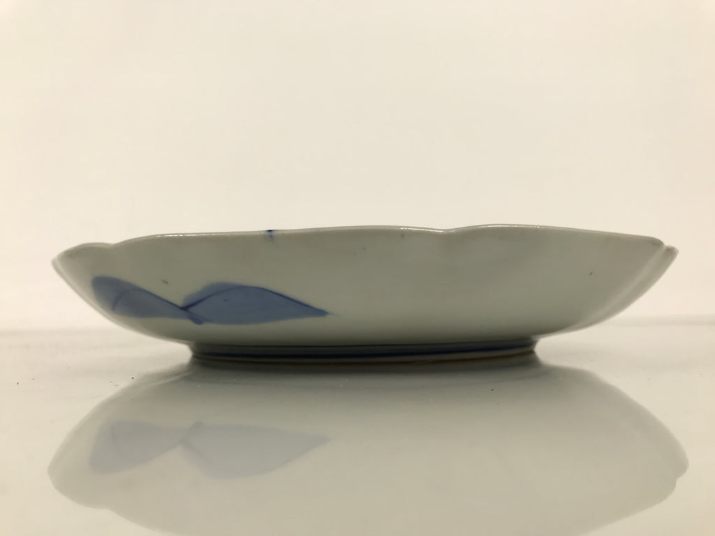 Japanese Porcelain Plate Kozara Blue White Sometsuke Mountain Village Scene Y600-KT - Plate-chidorivintage.com