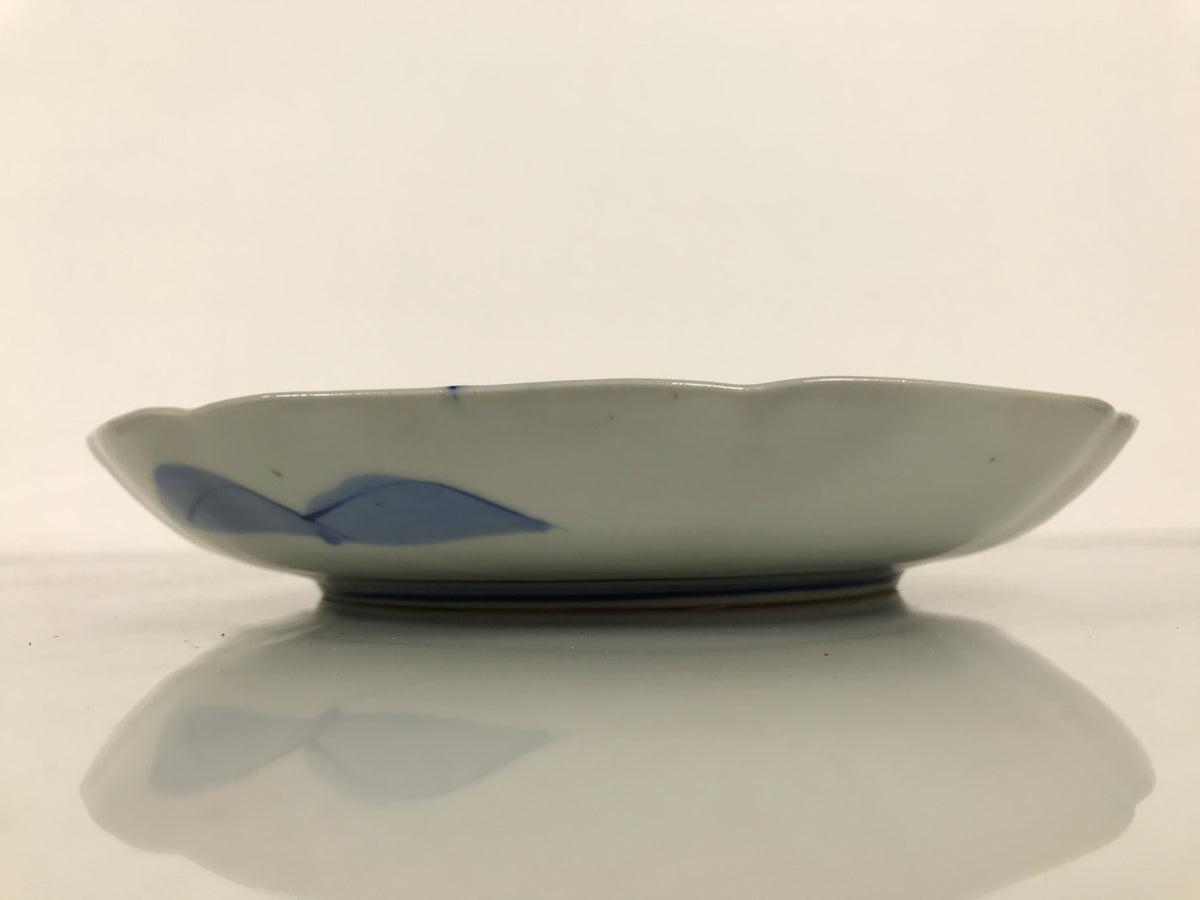Japanese Porcelain Plate Kozara Blue White Sometsuke Mountain Village Scene Y600-KT - Plate-chidorivintage.com