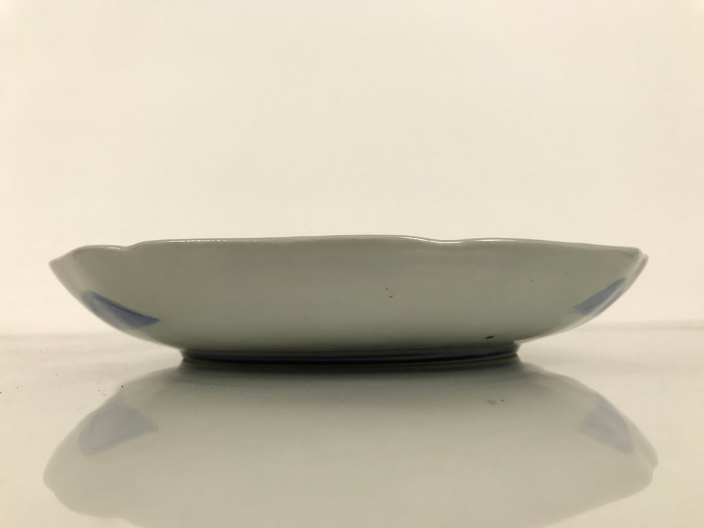 Japanese Porcelain Plate Kozara Blue White Sometsuke Mountain Village Scene Y600-KT - Plate-chidorivintage.com