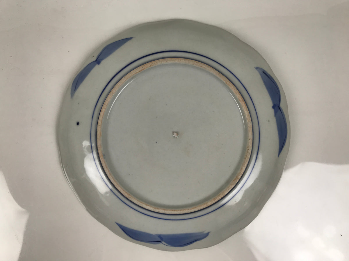 Japanese Porcelain Plate Kozara Blue White Sometsuke Mountain Village Scene Y600-KT - Plate-chidorivintage.com