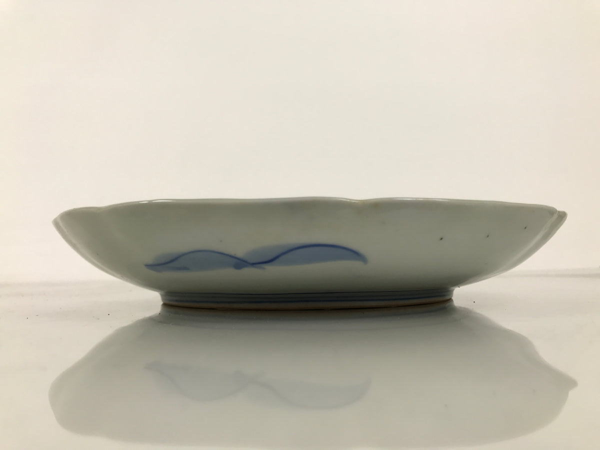 Japanese Porcelain Plate Kozara Blue White Sometsuke Mountain Village Scene Y603-KT - Plate-chidorivintage.com