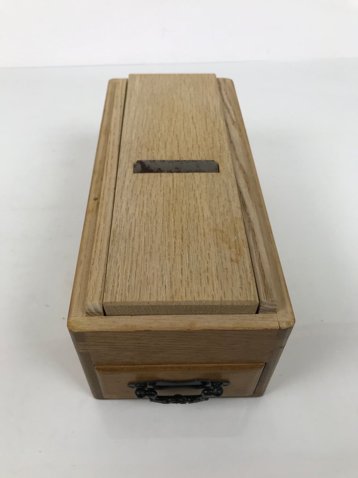 Japanese Katsuobushi Shaving Tool Vtg Kezuriki Plane Kanna Wood Box Drawer JK955-OT - Misc-chidorivintage.com