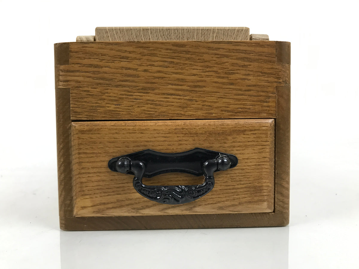 Japanese Katsuobushi Shaving Tool Vtg Kezuriki Plane Kanna Wood Box Drawer JK955-OT - Misc-chidorivintage.com