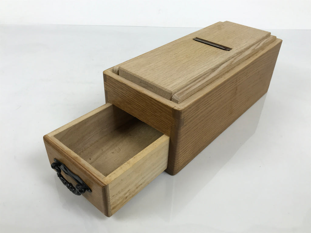 Japanese Katsuobushi Shaving Tool Vtg Kezuriki Plane Kanna Wood Box Drawer JK955-OT - Misc-chidorivintage.com