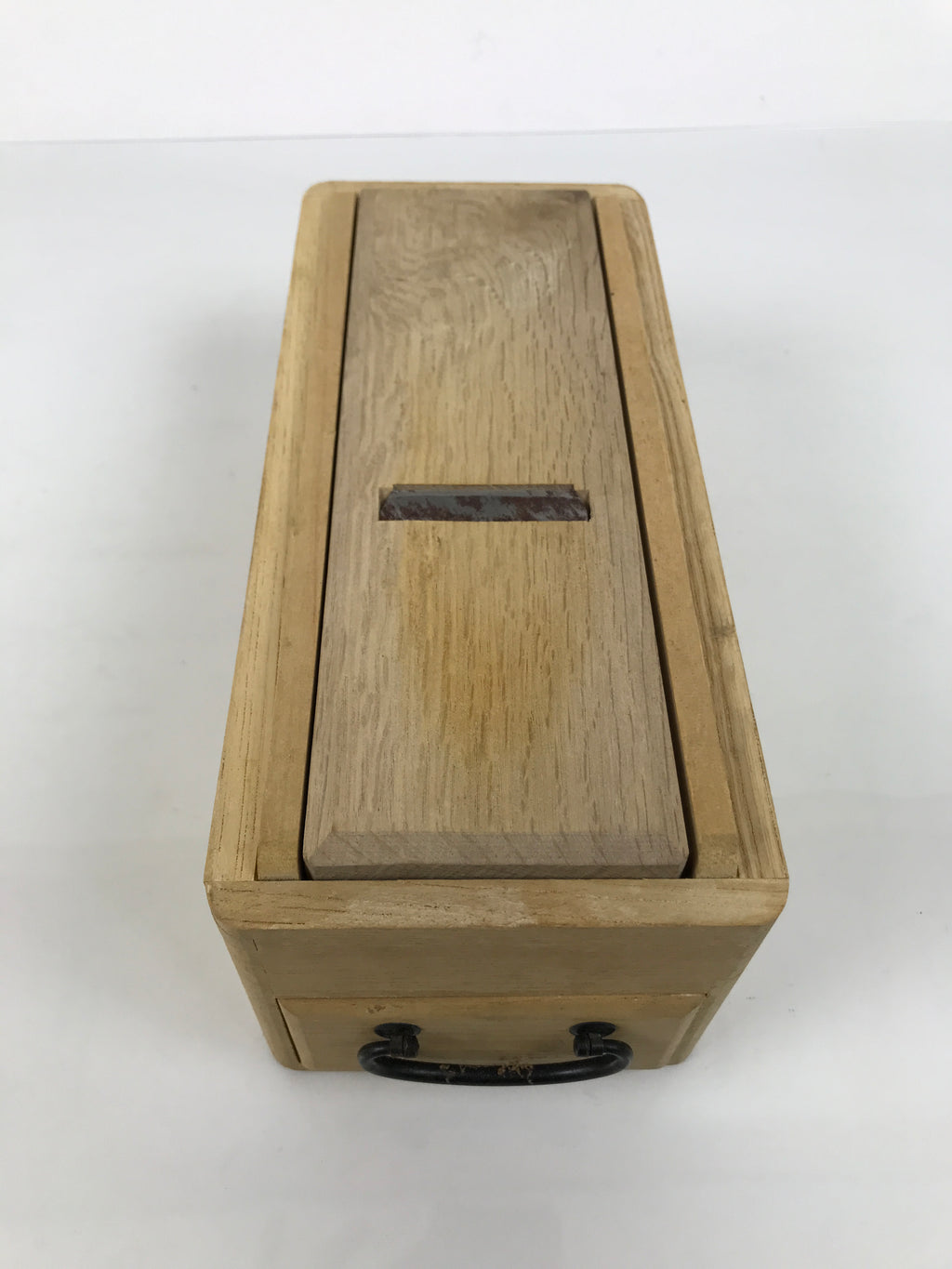 Japanese Katsuobushi Shaving Tool Vtg Kezuriki Plane Kanna Wood Box Drawer JK956-OT - Misc-chidorivintage.com