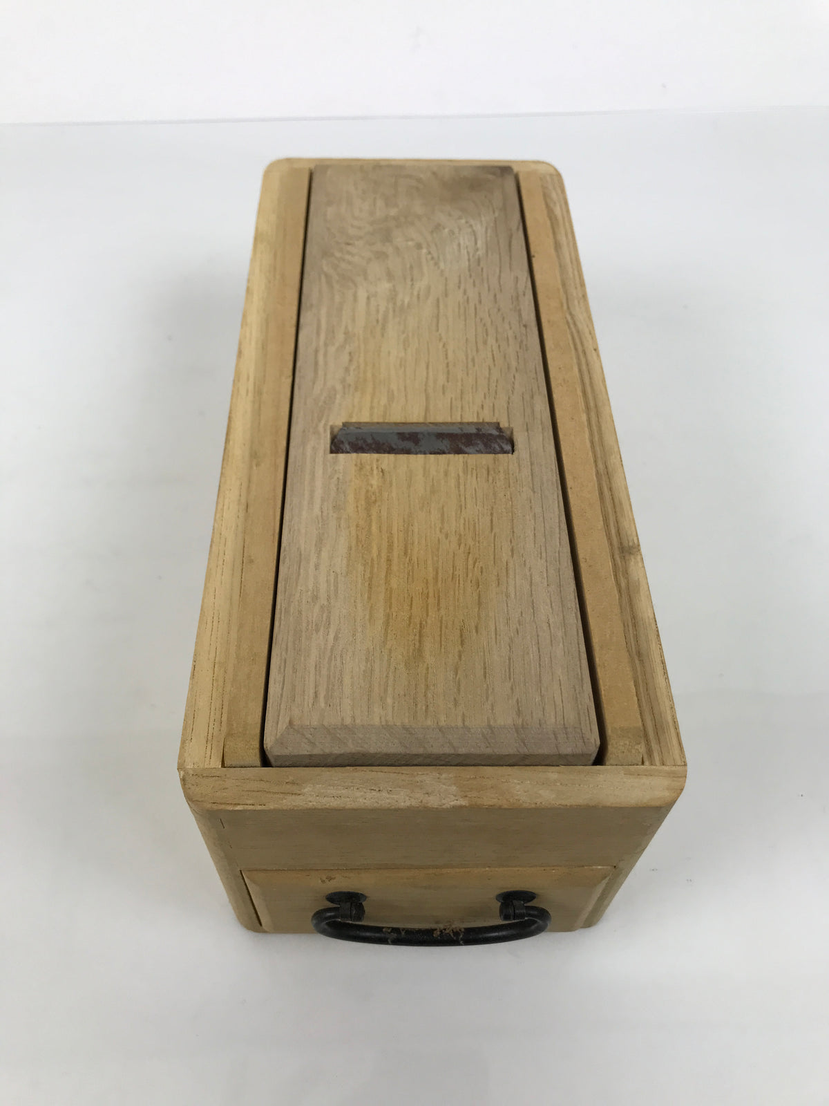 Japanese Katsuobushi Shaving Tool Vtg Kezuriki Plane Kanna Wood Box Drawer JK956-OT - Misc-chidorivintage.com