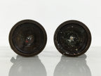 Japanese Buddhist Altar Fitting Bronze Metal Candle Stand Vtg 2pc Shokudai BT24-OT - Buddhist-chidorivintage.com