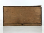 Antique Japanese Wooden Pottery Storage Box Inside 26x26x11.8cm Brown X235-FB - Wooden Box-chidorivintage.com