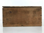 Antique Japanese Wooden Pottery Storage Box Inside 26x26x11.8cm Brown X235-FB - Wooden Box-chidorivintage.com