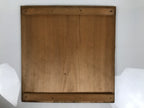 Antique Japanese Wooden Pottery Storage Box Inside 26x26x11.8cm Brown X235-FB - Wooden Box-chidorivintage.com