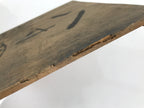 Antique Japanese Wooden Pottery Storage Box Inside 26x26x11.8cm Brown X235-FB - Wooden Box-chidorivintage.com