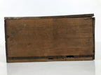 Antique Japanese Wooden Pottery Storage Box Inside 26x26x11.5cm Brown X236-FB - Wooden Box-chidorivintage.com