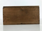 Antique Japanese Wooden Pottery Storage Box Inside 26x26x11.5cm Brown X236-FB - Wooden Box-chidorivintage.com