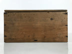 Antique Japanese Wooden Pottery Storage Box Inside 26x26x11.5cm Brown X236-FB - Wooden Box-chidorivintage.com