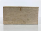 Japanese Wooden Pottery Tea Cup Storage Box Vtg Inside 18x12x8.5cm Brown X239-FB - Wooden Box-chidorivintage.com