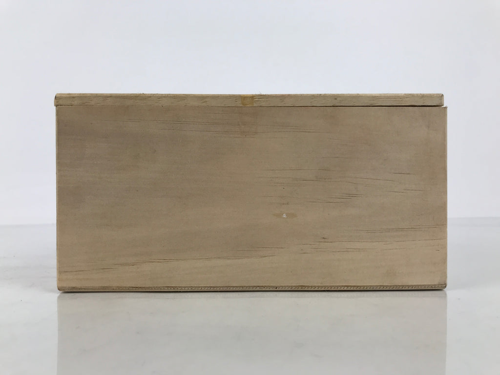 Japanese Wooden Pottery Tea Cup Storage Box Vtg Inside 18x12x8.5cm Brown X239-FB - Wooden Box-chidorivintage.com