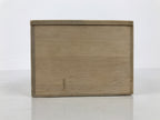 Japanese Wooden Pottery Tea Cup Storage Box Vtg Inside 18x12x8.5cm Brown X239-FB - Wooden Box-chidorivintage.com