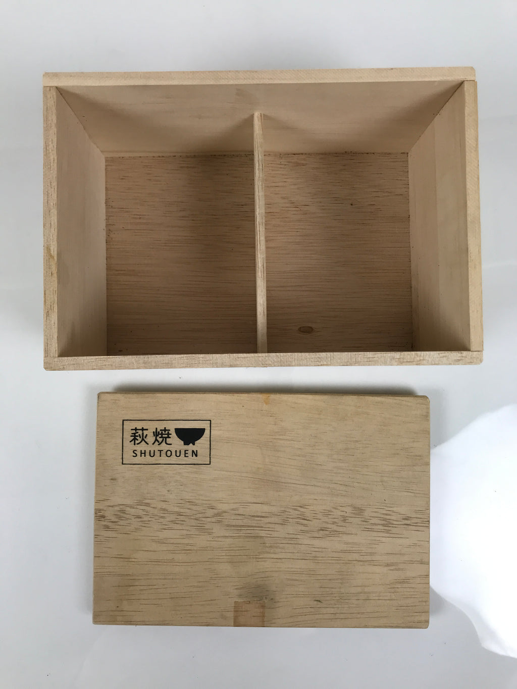 Japanese Wooden Pottery Tea Cup Storage Box Vtg Inside 18x12x8.5cm Brown X239-FB - Wooden Box-chidorivintage.com