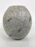 Japanese Shigaraki Ware Ceramic Flower Vase Vtg Kabin Pottery Gray Box PX821-KT - Vase-chidorivintage.com