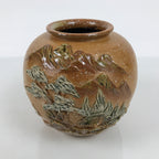Japanese Shigaraki Ware Ceramic Flower Vase Vtg Kabin Pottery Brown Box PX822-KT - Vase-chidorivintage.com