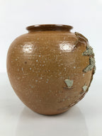 Japanese Shigaraki Ware Ceramic Flower Vase Vtg Kabin Pottery Brown Box PX822-KT - Vase-chidorivintage.com