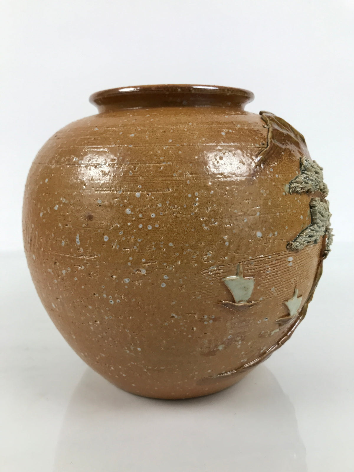 Japanese Shigaraki Ware Ceramic Flower Vase Vtg Kabin Pottery Brown Box PX822-KT - Vase-chidorivintage.com