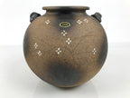 Japanese Shigaraki Ware Ceramic Flower Vase Vtg Kabin Pottery Stand Box PX823-KT - Vase-chidorivintage.com