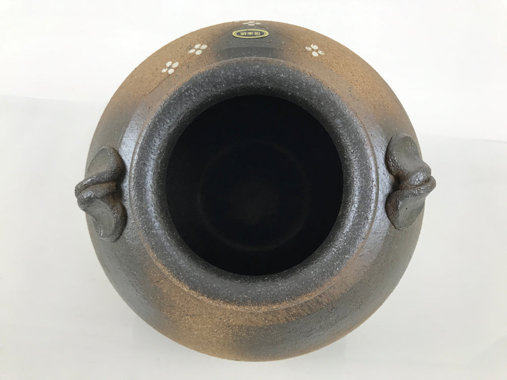 Japanese Shigaraki Ware Ceramic Flower Vase Vtg Kabin Pottery Stand Box PX823-KT - Vase-chidorivintage.com