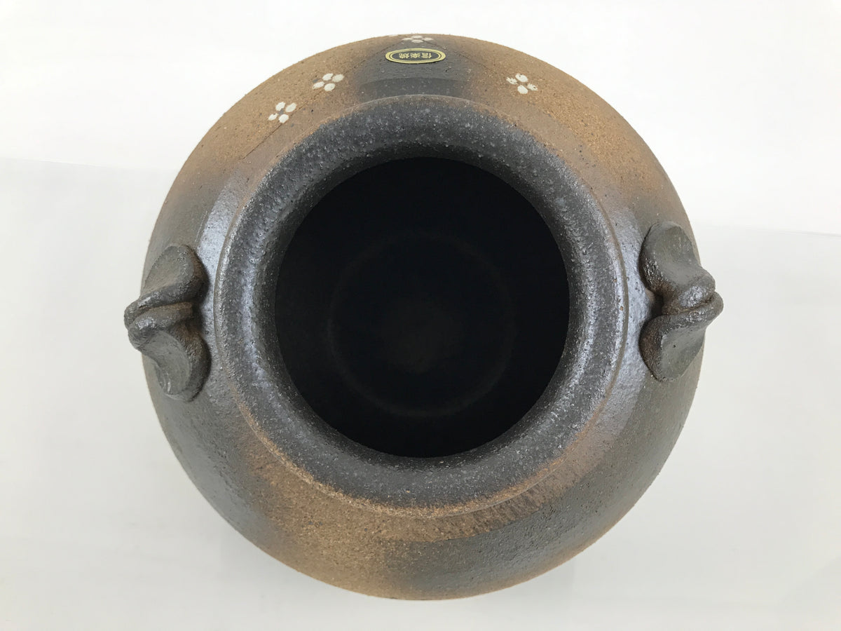 Japanese Shigaraki Ware Ceramic Flower Vase Vtg Kabin Pottery Stand Box PX823-KT - Vase-chidorivintage.com