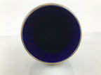 Japanese Porcelain Flower Vase Vtg Kabin Blue Peacock Bird Gold Floral FK268-KT - Vase-chidorivintage.com