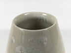 Japanese Porcelain Flower Vase Ikebana Kabin Crystalline Glaze White FK271-KT - Vase-chidorivintage.com