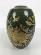 Japanese Kutani ware Porcelain Flower Vase Vtg Ikebana Kabin Floral Green FK272-KT - Vase-chidorivintage.com