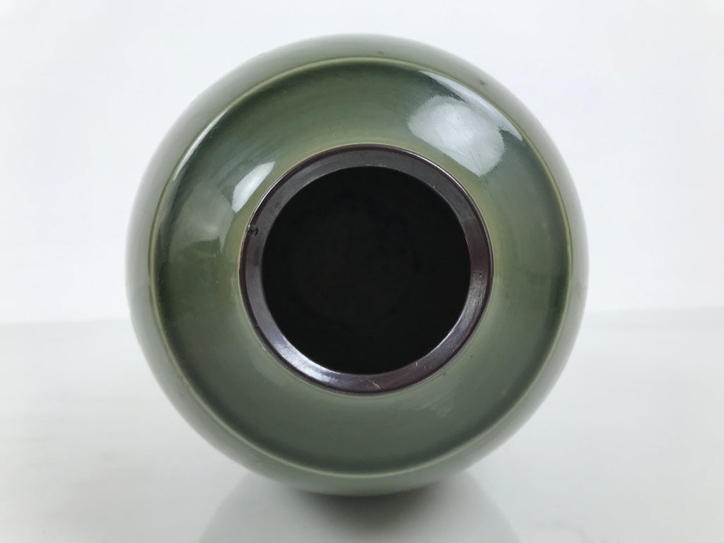 Japanese Kutani ware Porcelain Flower Vase Vtg Ikebana Kabin Floral Green FK272-KT - Vase-chidorivintage.com