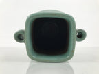 Japanese Ceramic Flower Vase Vtg Ikebana Kabin Green Celadon Crackle Glaze FK275-KT - Vase-chidorivintage.com