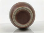 Japanese Ceramic Flower Vase Vtg Ikebana Kabin Hanging Ash Glaze Brown FK279-KT - Vase-chidorivintage.com