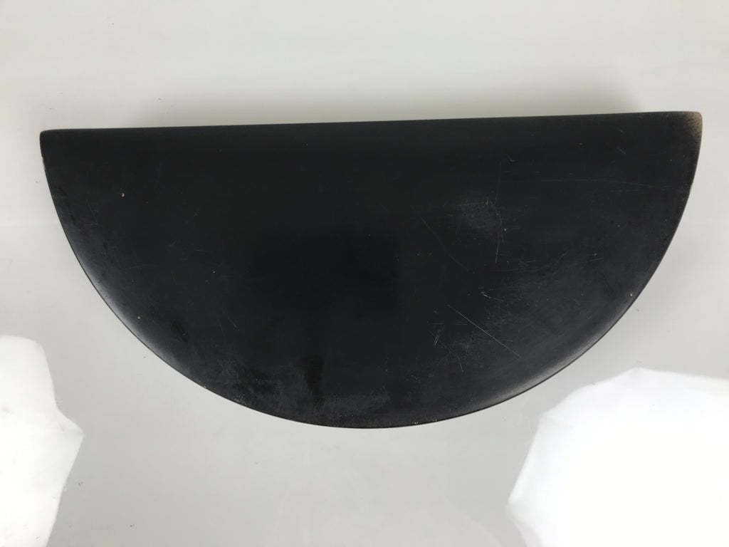Japanese Ceramic Suiban Flower Vase Vtg Pottery Ikebana Accessory Black Y606-KT - Vase-chidorivintage.com