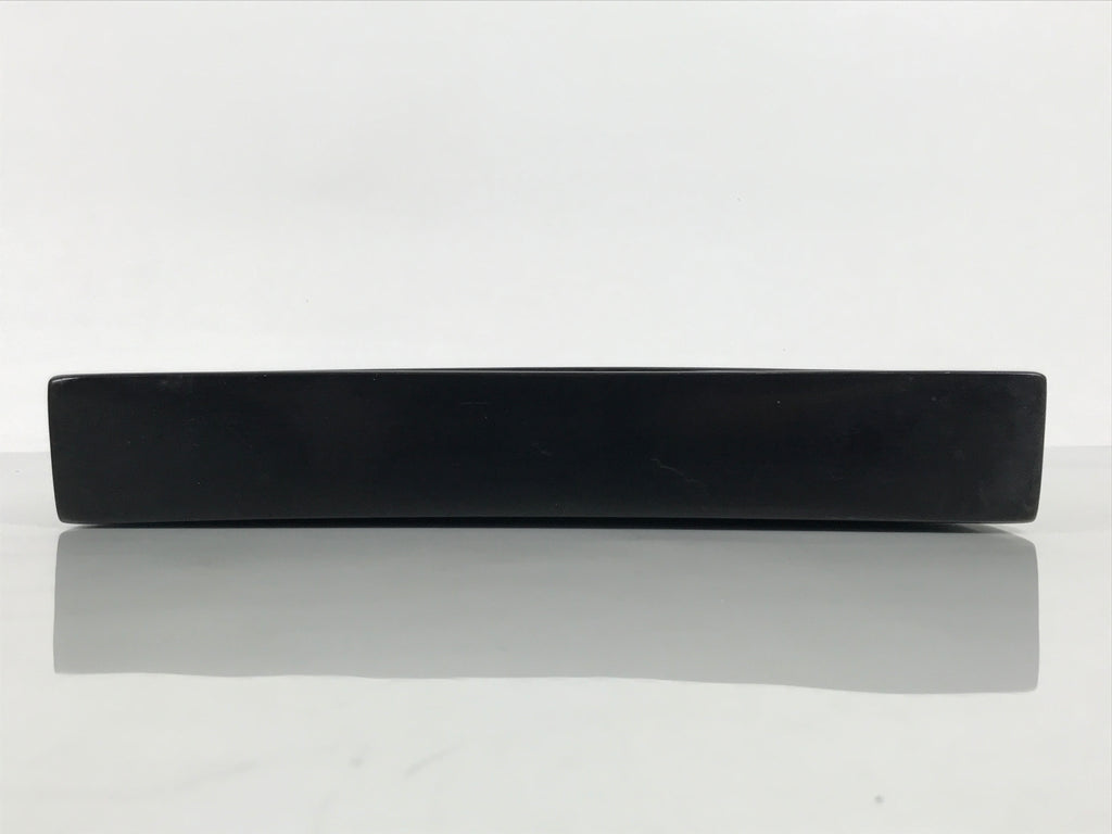 Japanese Ceramic Suiban Flower Vase Vtg Pottery Ikebana Accessory Black Y606-KT - Vase-chidorivintage.com