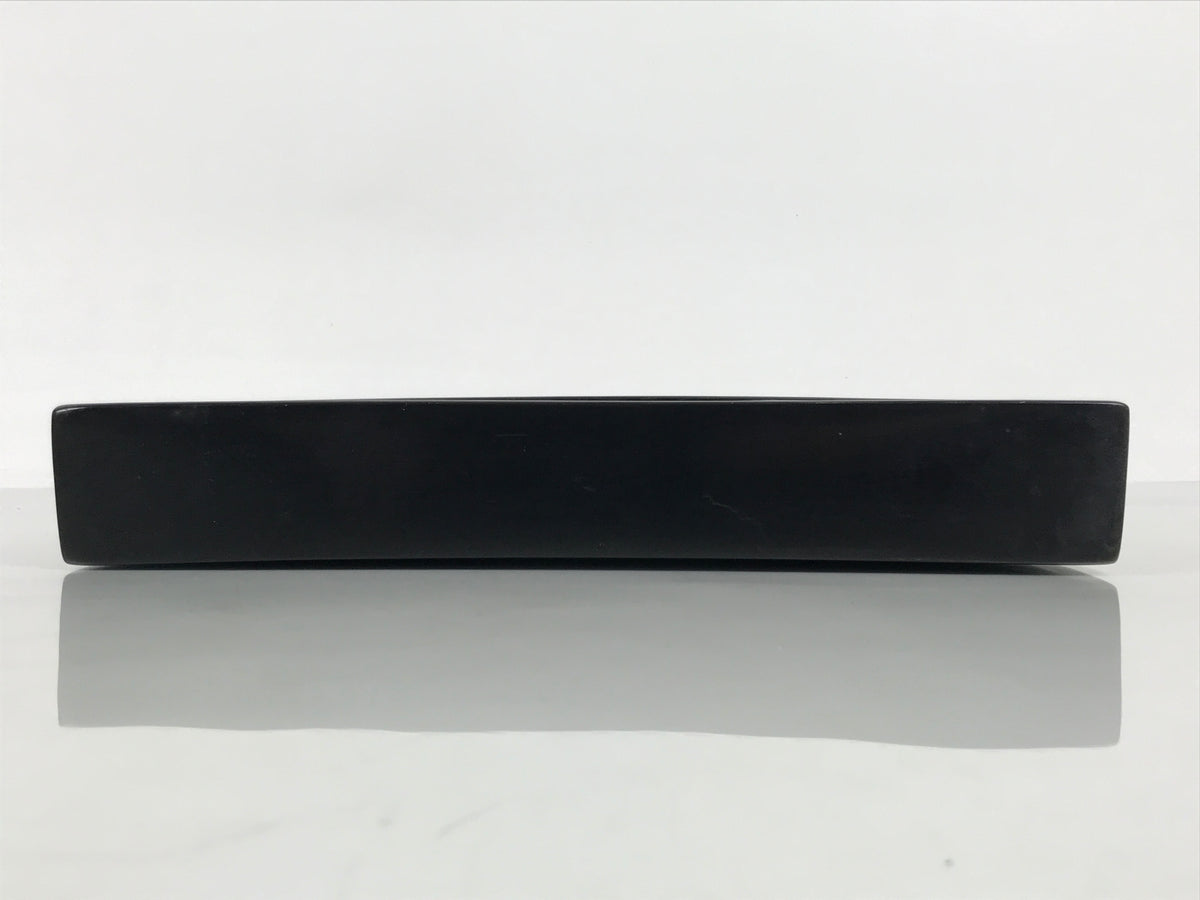 Japanese Ceramic Suiban Flower Vase Vtg Pottery Ikebana Accessory Black Y606-KT - Vase-chidorivintage.com