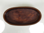 Japanese Ceramic Suiban Flower Vase Pottery Ikebana Accessory Brown Oval Y607-KT - Vase-chidorivintage.com