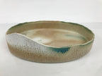 Japanese Ceramic Suiban Flower Vase Pottery Ikebana Accessory Mountain Oval Y608-KT - Vase-chidorivintage.com