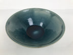 Japanese Ceramic Suiban Flower Vase Pottery Ikebana Accessory Round Blue Y611-KT - Vase-chidorivintage.com
