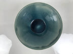 Japanese Ceramic Suiban Flower Vase Pottery Ikebana Accessory Round Blue Y611-KT - Vase-chidorivintage.com
