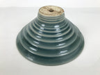 Japanese Ceramic Suiban Flower Vase Pottery Ikebana Accessory Round Blue Y611-KT - Vase-chidorivintage.com