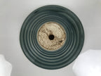 Japanese Ceramic Suiban Flower Vase Pottery Ikebana Accessory Round Blue Y611-KT - Vase-chidorivintage.com